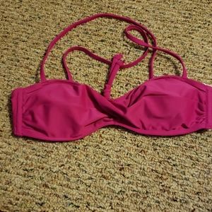 Pink bikini top sz small